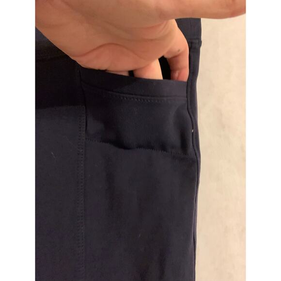 Athleta Navy Blue Straight Leg Pant With Pockets Front & Back Women's Small - Picture 5 of 11